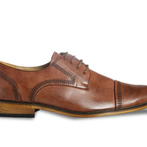 Portabella Brown Oxford Shoe Side View