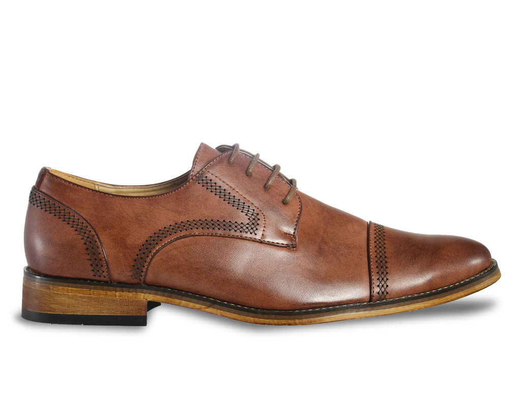 Portabella Brown Oxford Shoe Side View Portabella Brown Oxford Shoe Side View