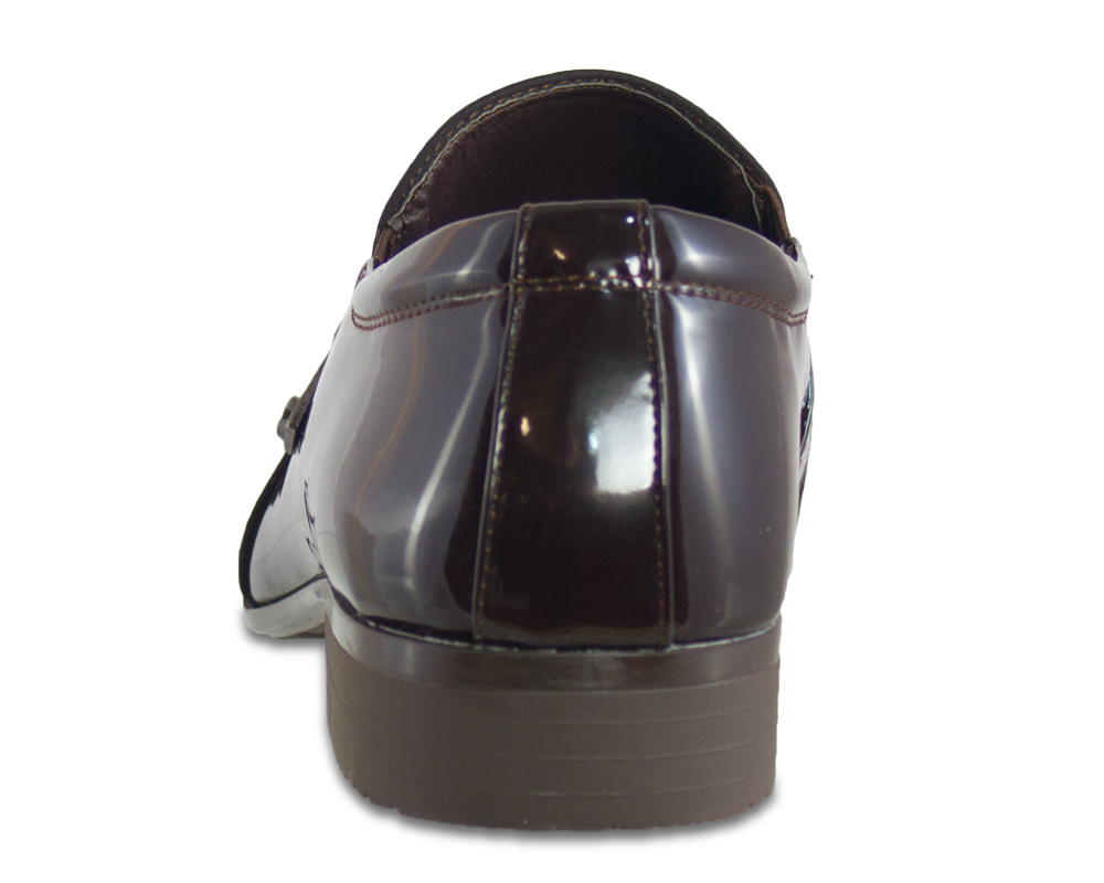 Brown Tuxedo Shoe with Buckle-9162 Brown Tuxedo Shoe with Buckle-9162