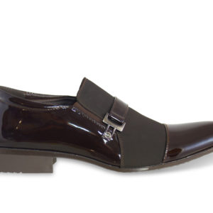 Brown Tuxedo Shoe with Buckle-0