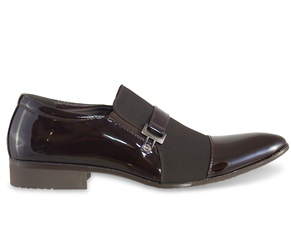 Brown Tuxedo Shoe with Buckle-0 Brown Tuxedo Shoe with Buckle-0