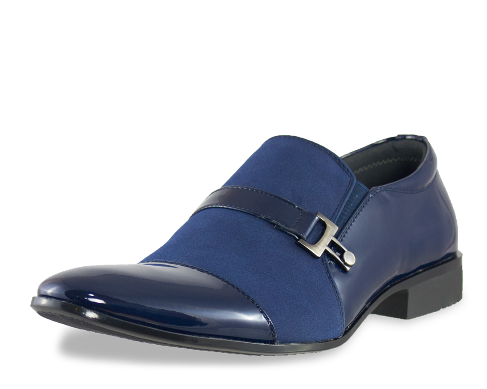 Portabella Tuxedo Navy Loafer Front View