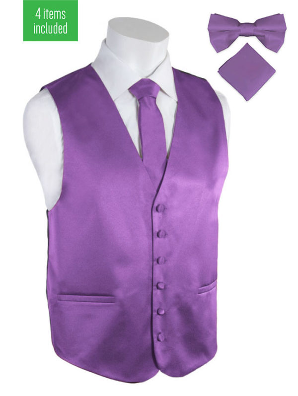 Pierre Cardin Lavender Tuxedo Vest