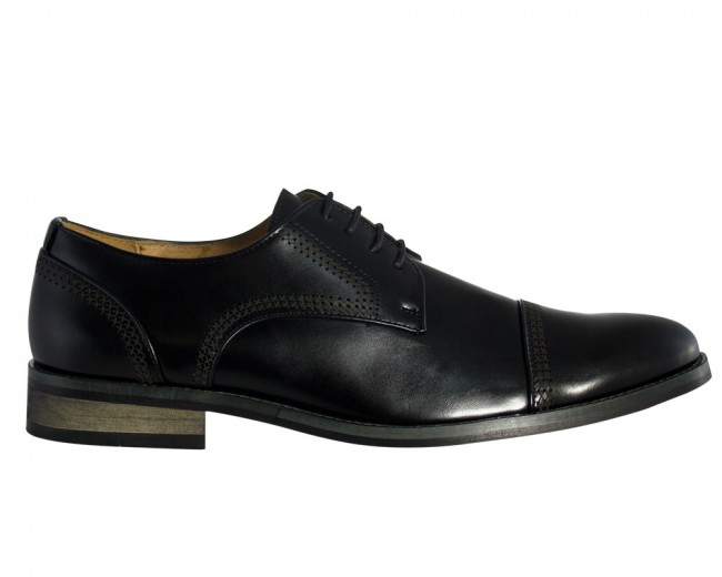 Black Oxford Side View Black Oxford Side View
