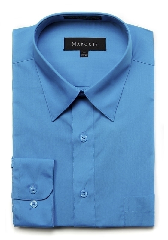 Caribbean Blue Regular Fit Dress Shirt