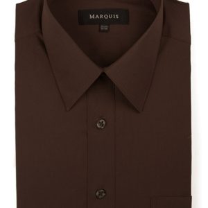 Chocolate Regular Fit Dress Shirt-0
