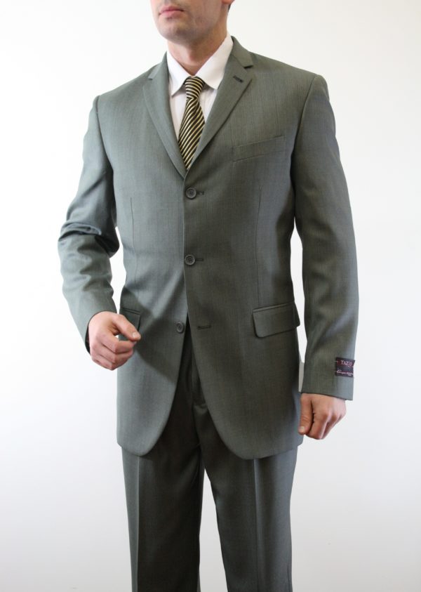 Hunter Green Regular Fit Three Button Suit-0
