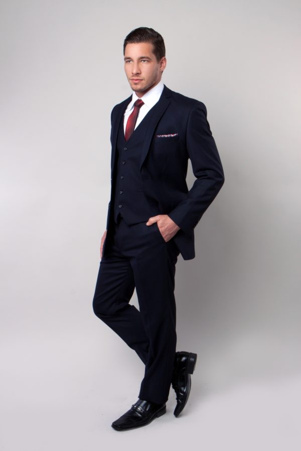 Navy Ultra Slim Fit Two Button Three Piece Suit