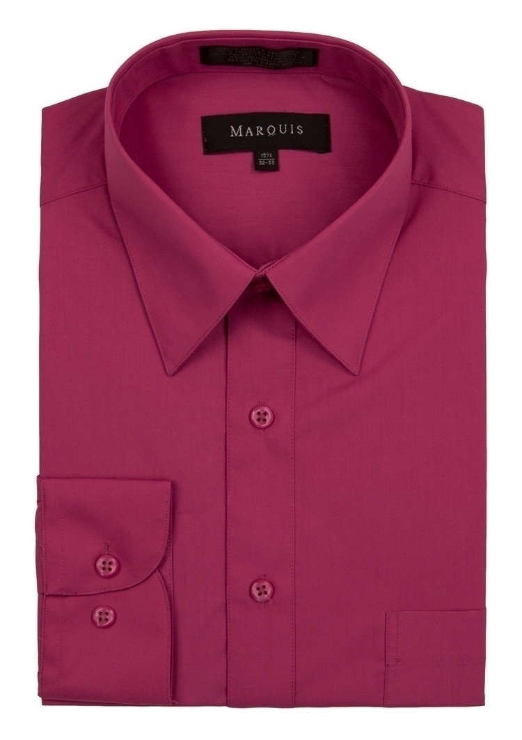 Magenta Regular Fit Dress Shirt