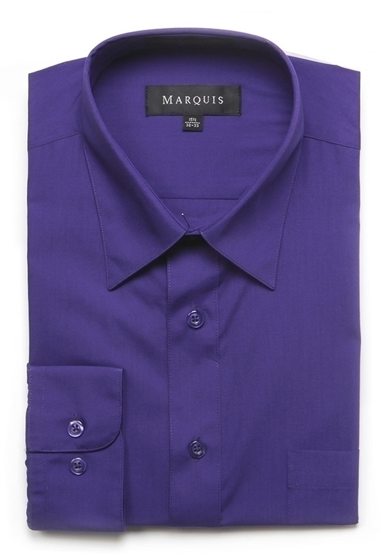 Purple Regular Fit Dress Shirt