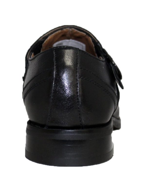La Milano Men Grain Leather Slip On Wide Width Brown Dress Shoes-22757