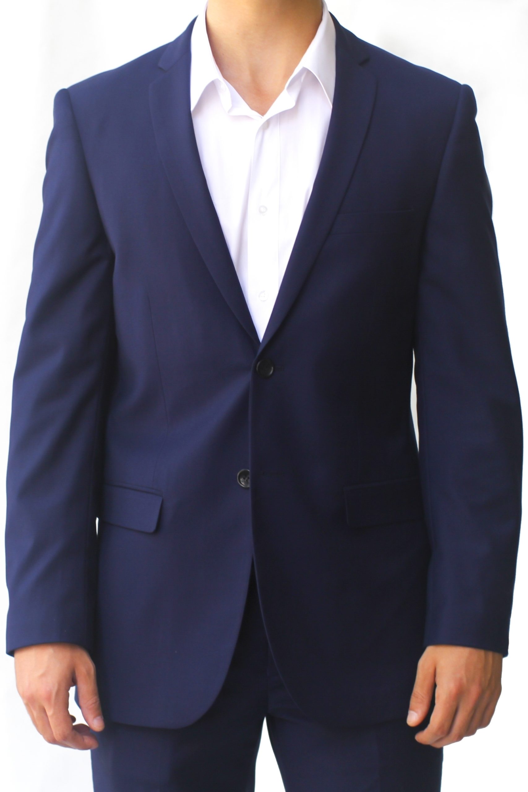 Blue Ultra Slim Fit Two Button Suit - Two Button