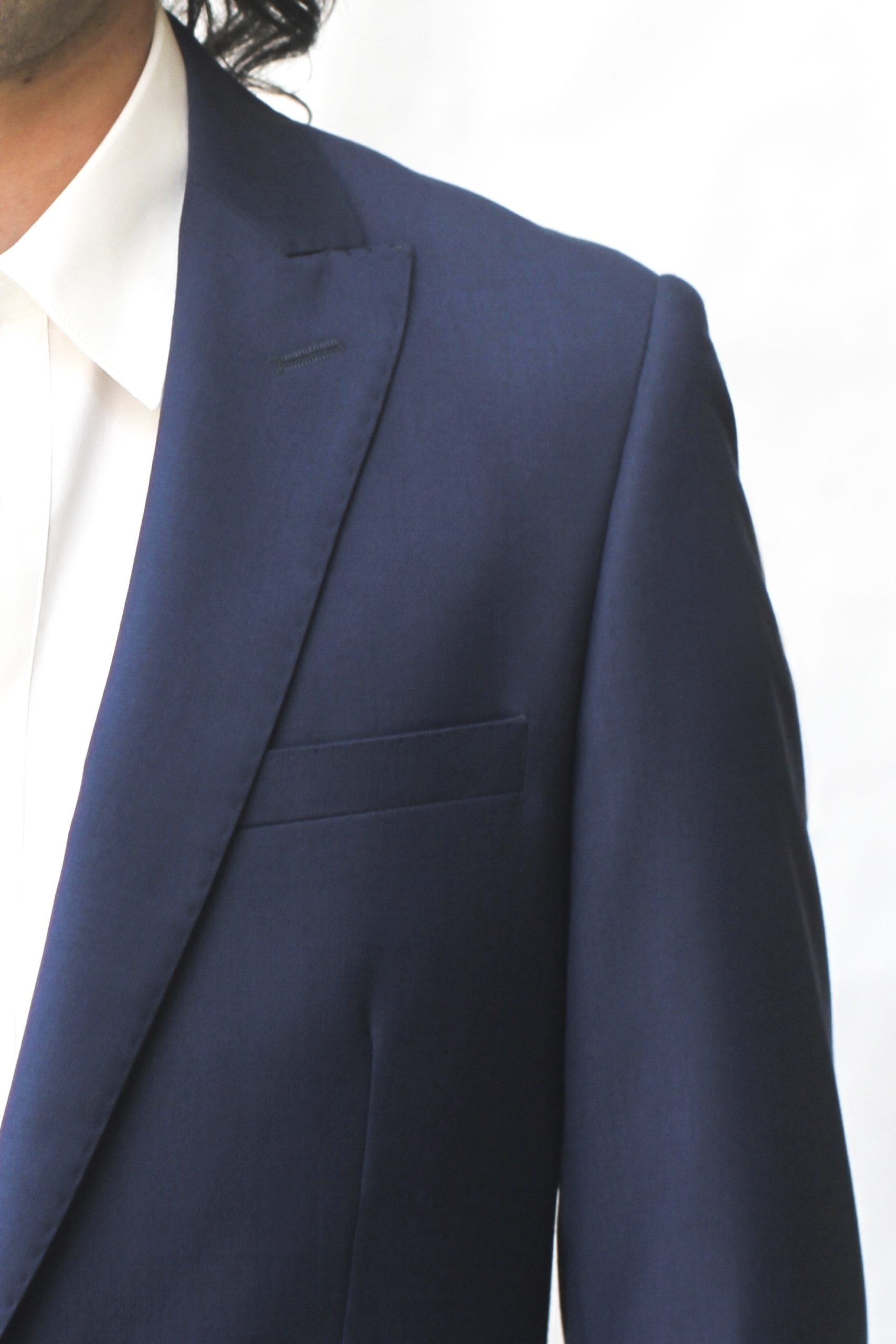 Blue Ultra Slim Fit One Button Suit - Lapel Blue Ultra Slim Fit One Button Suit - Lapel