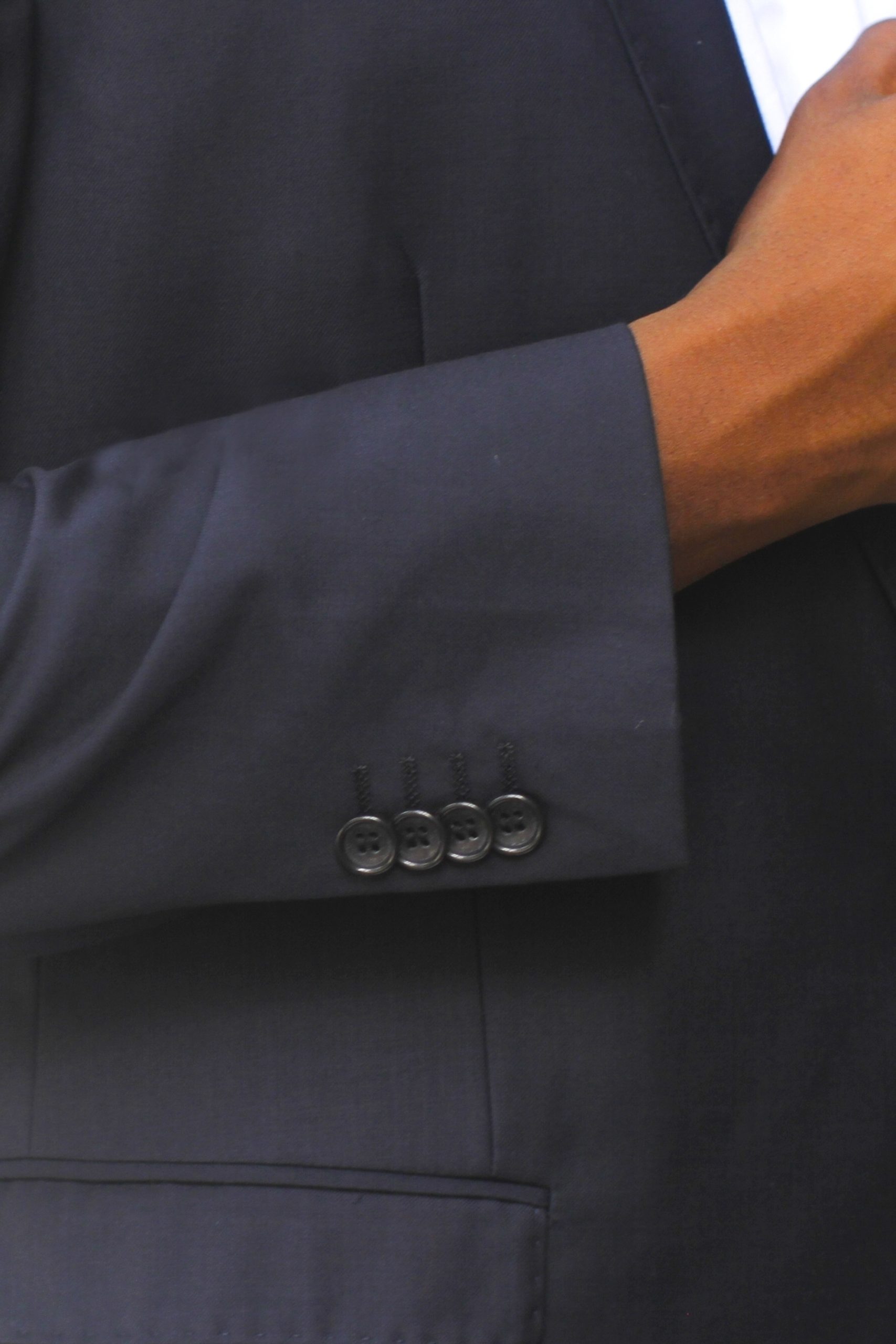 Navy Ultra Slim Fit One Button Suit - Cuff Navy Ultra Slim Fit One Button Suit - Cuff