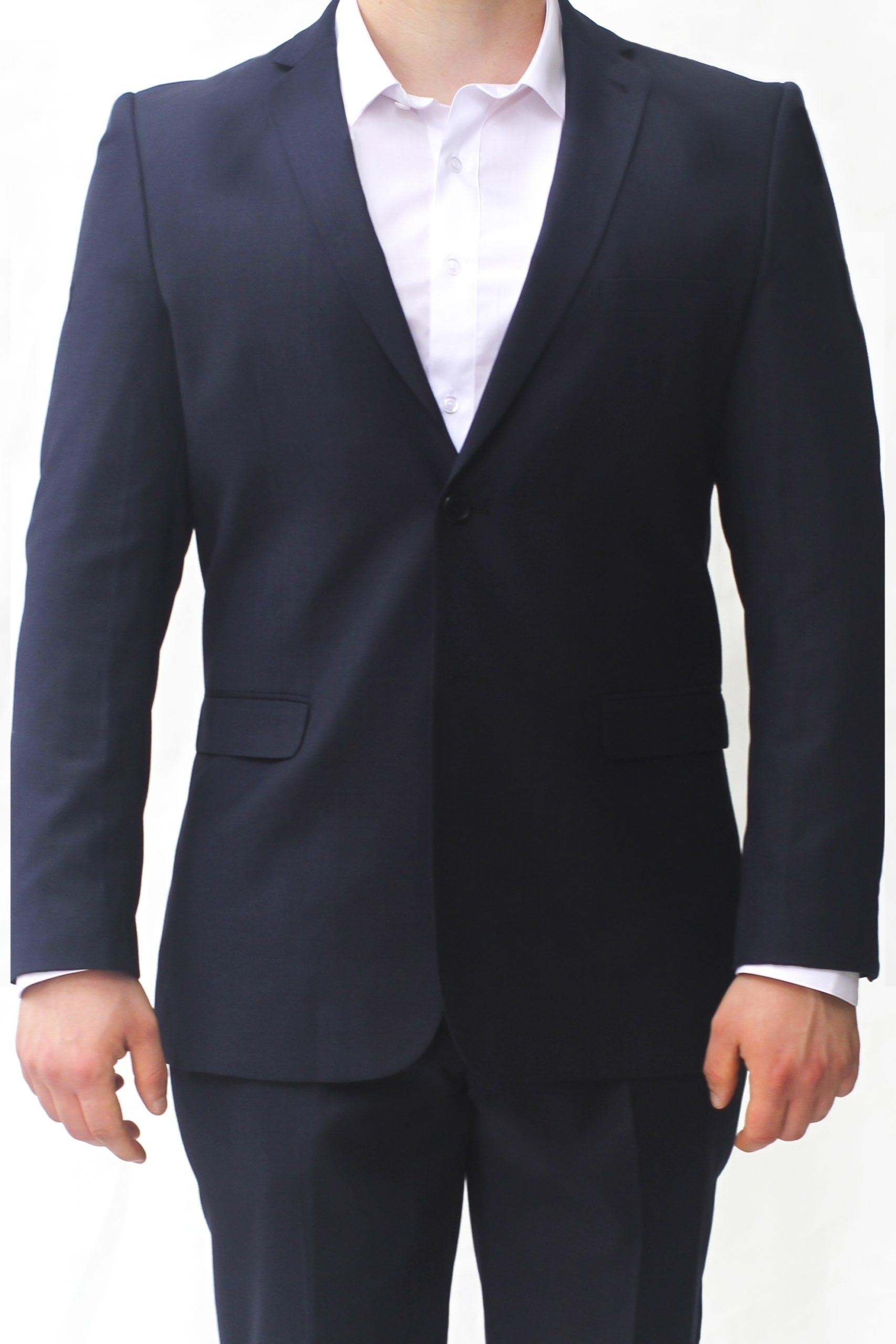 Navy Ultra Slim Fit Two Button Suit - Two Button