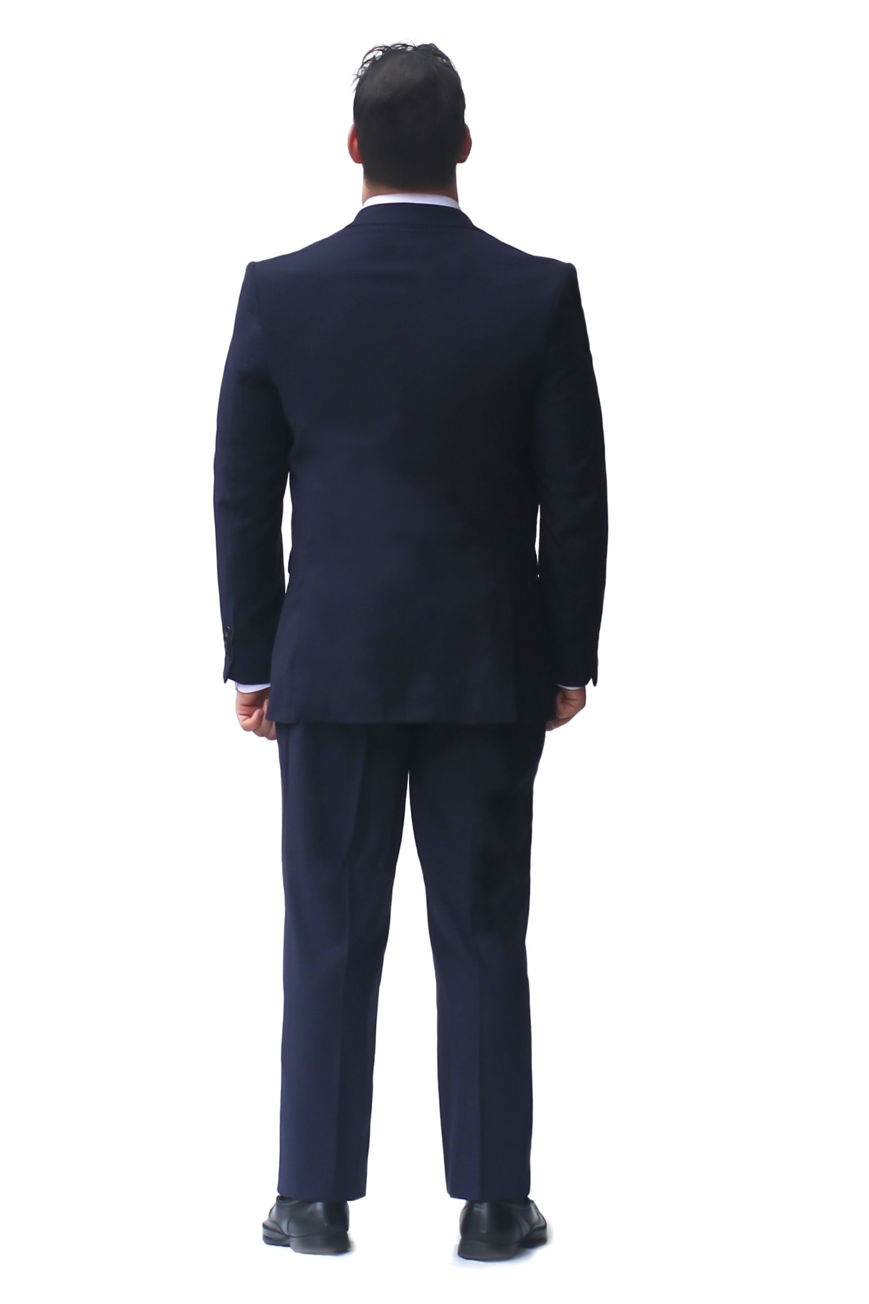 Navy Ultra Slim Fit Two Button Suit - Back View