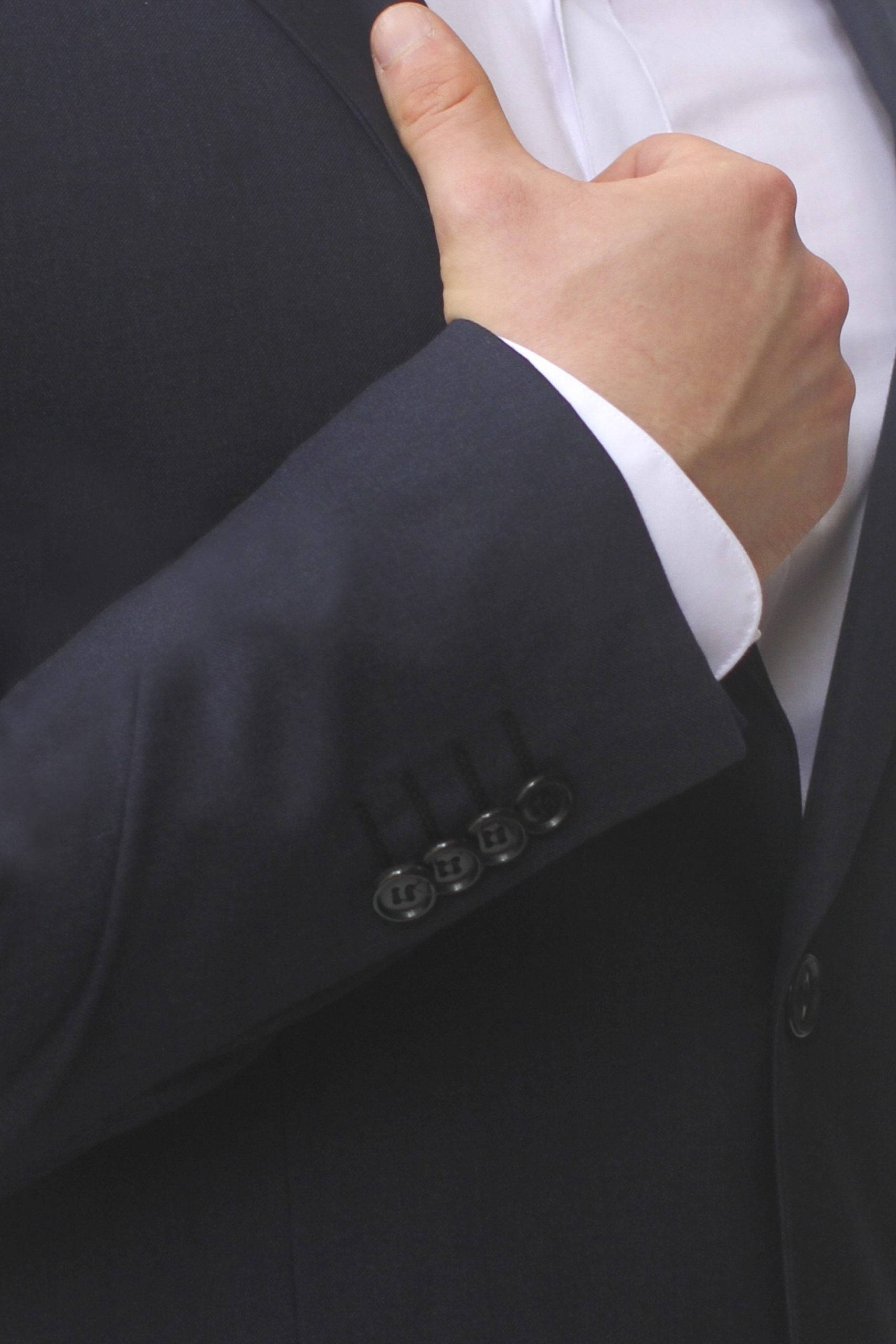 Navy Ultra Slim Fit Two Button Suit - Two Button