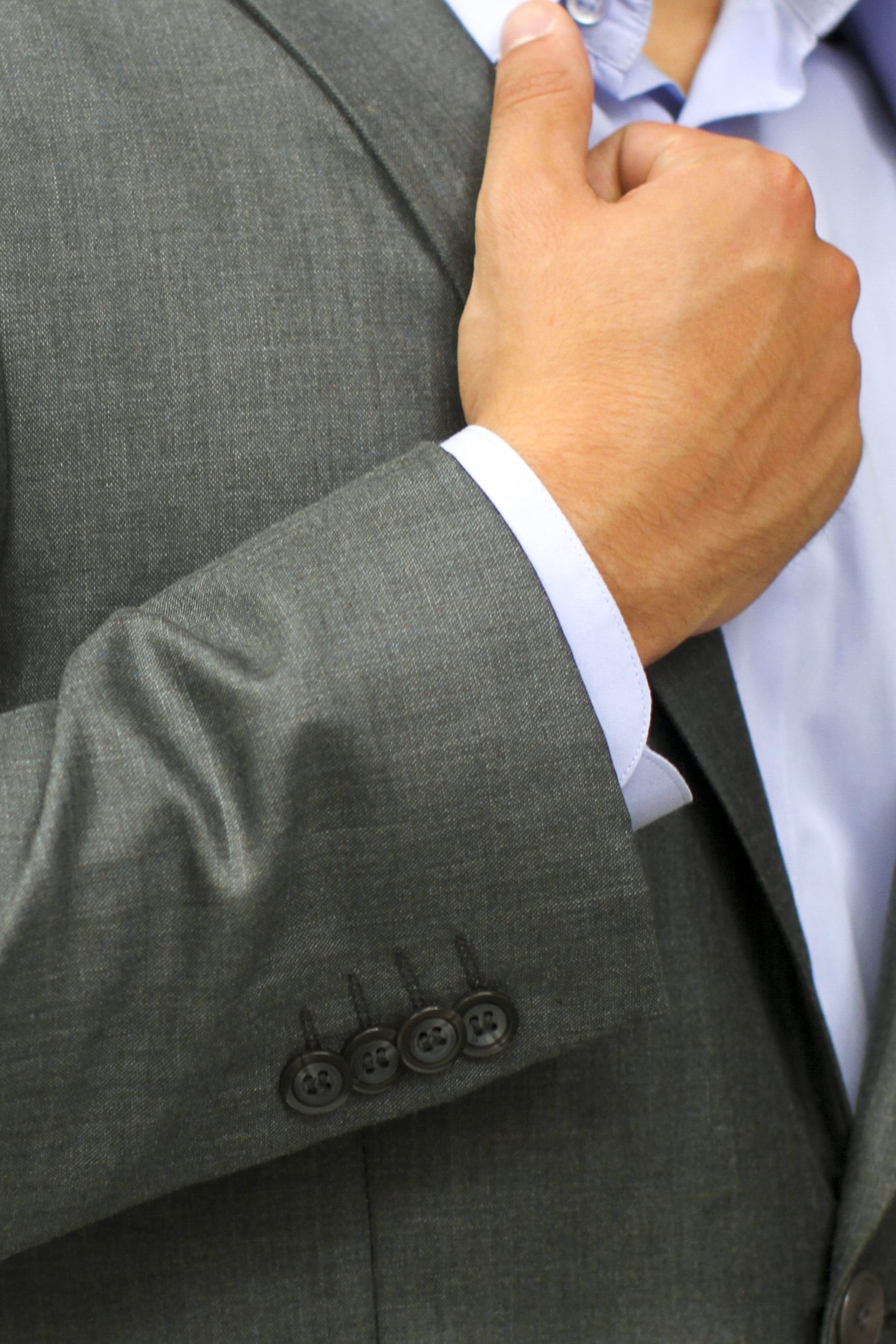 Dark Gray Shark Skin Slim Fit Two Button Suit - Front View Dark Gray Shark Skin Slim Fit Two Button Suit - Front View