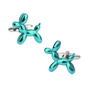 Mint Color Balloon Dog Cuff Links
