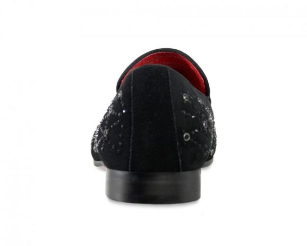 Moretti Black Label Sequin Loafers