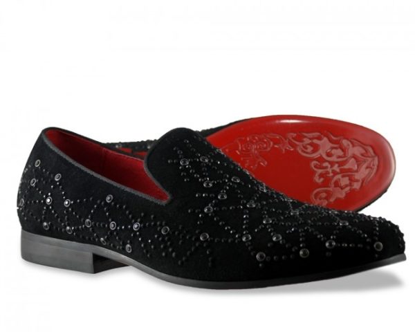 Moretti Black Label Sequin Loafers