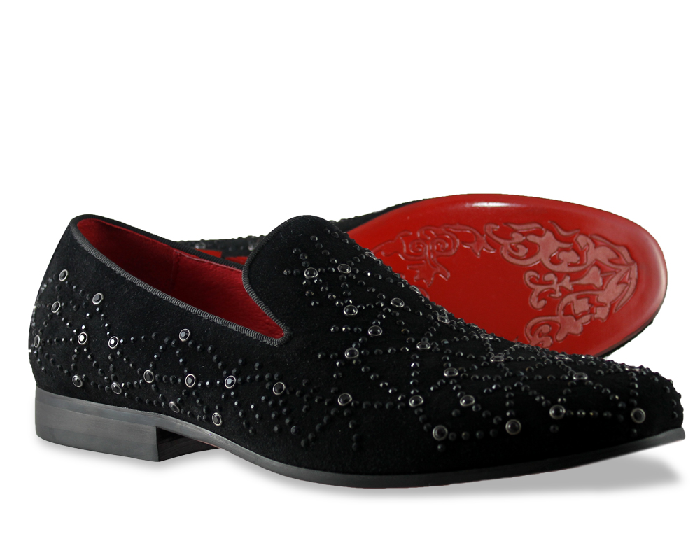 Moretti Black Label Sequin Loafers-14497