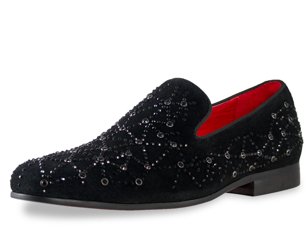 Moretti Black Label Sequin Loafers-14393