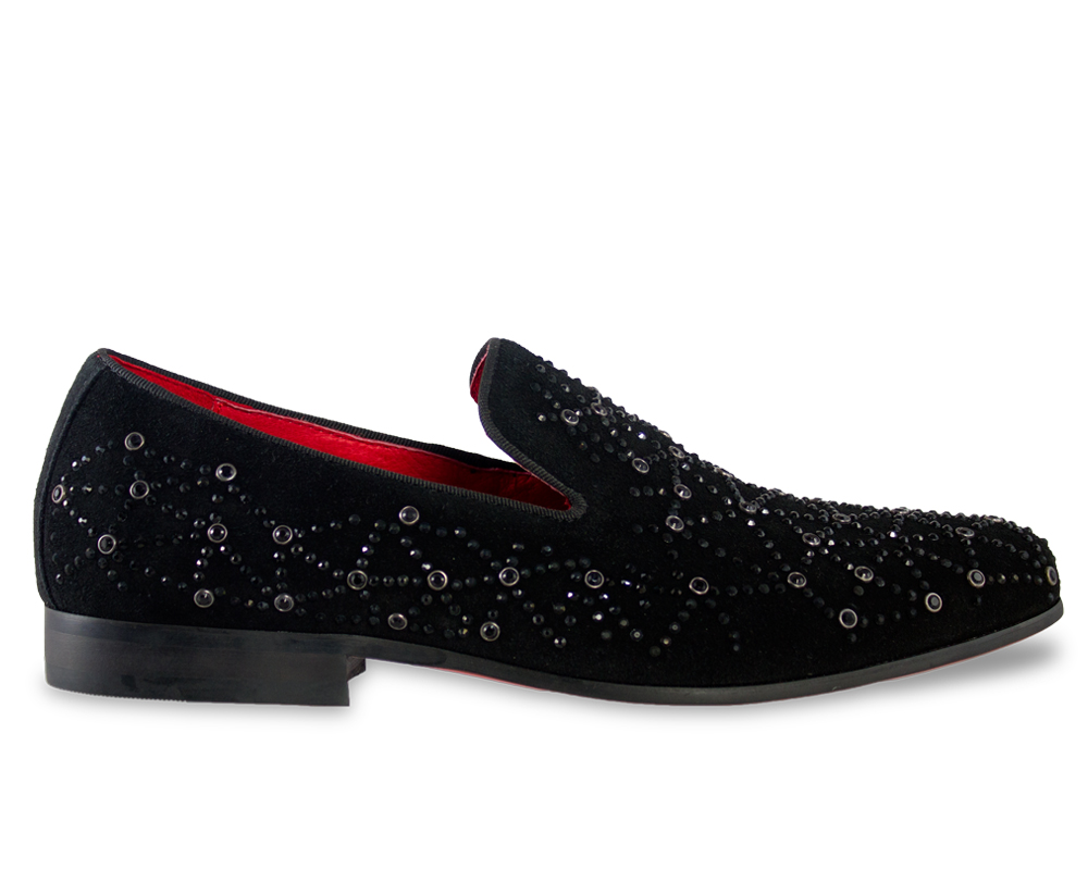 Moretti Black Label Sequin Loafers-14510
