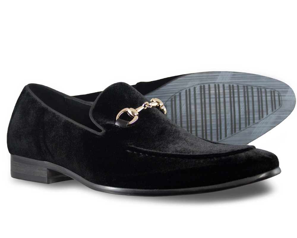 Moretti Black Loafers with Buckle-0